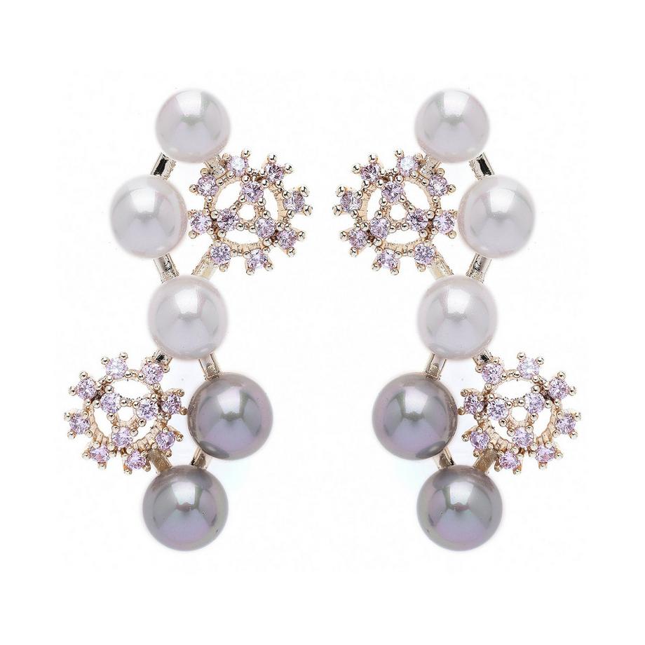 Kaskadierende Schneeflocken-Ohrringe