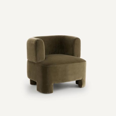 AM.PM Fauteuil velours petit modèle  