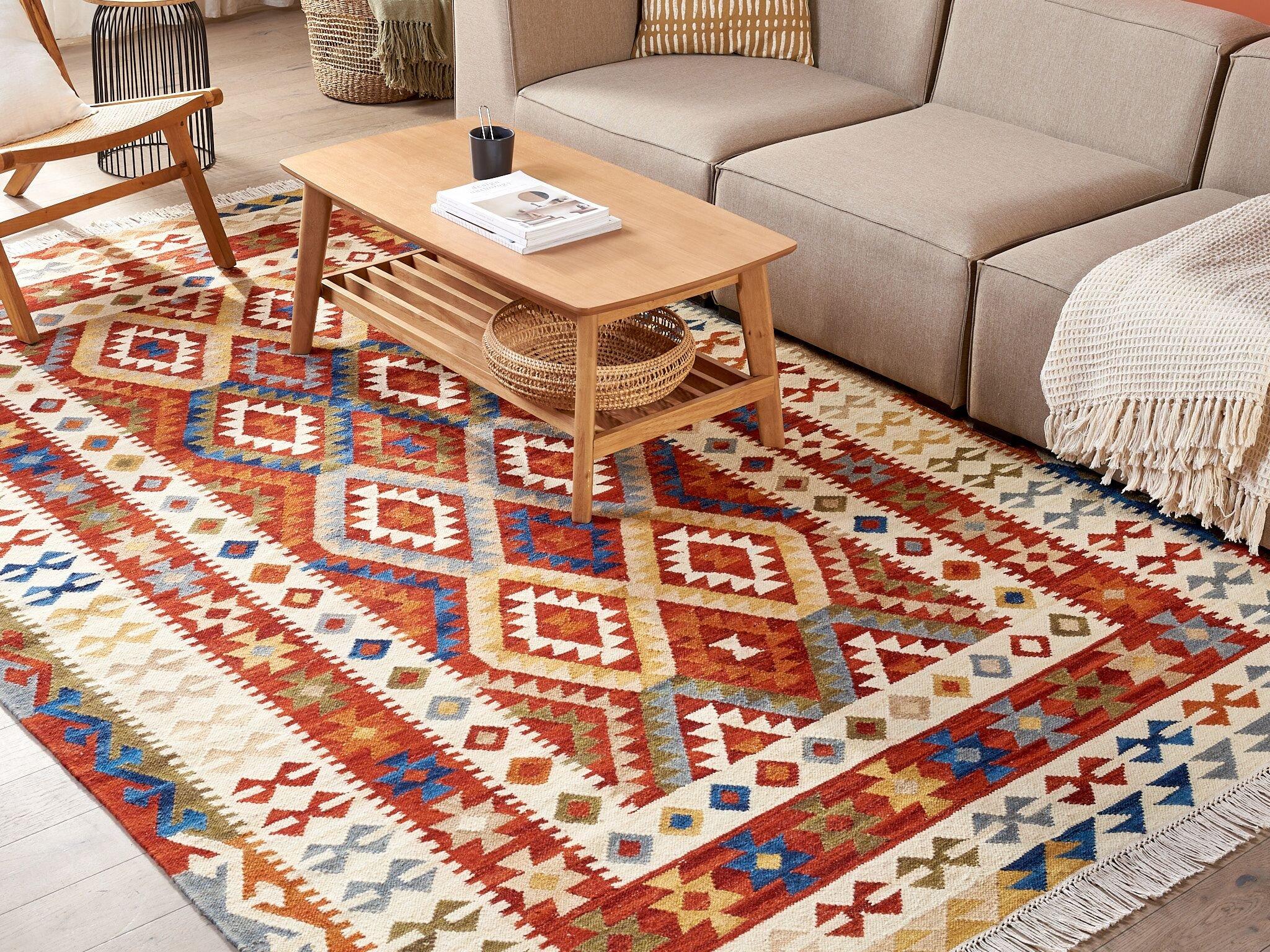 Beliani Tapis en Laine Boho OSHAKAN  