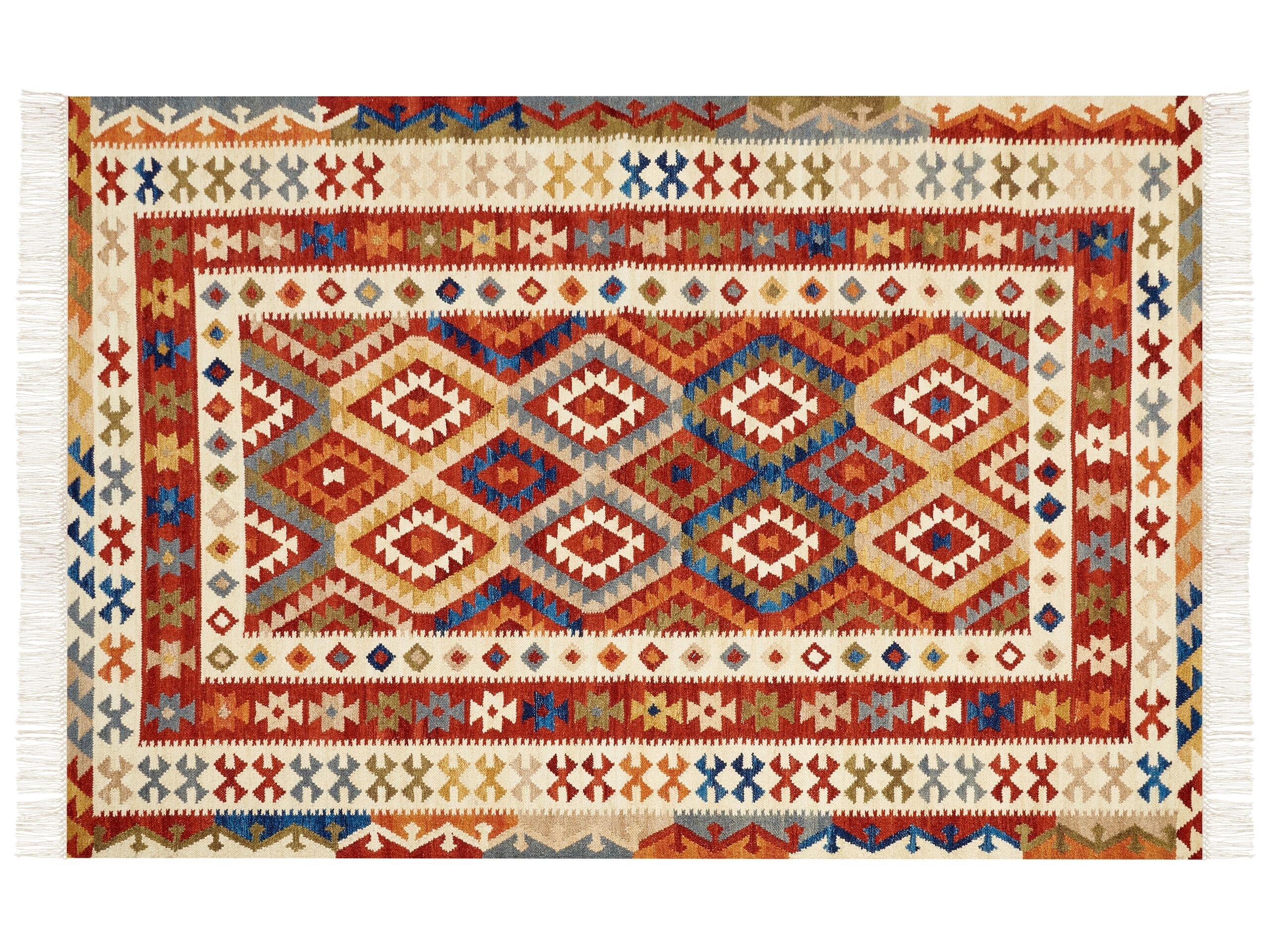 Beliani Tapis en Laine Boho OSHAKAN  