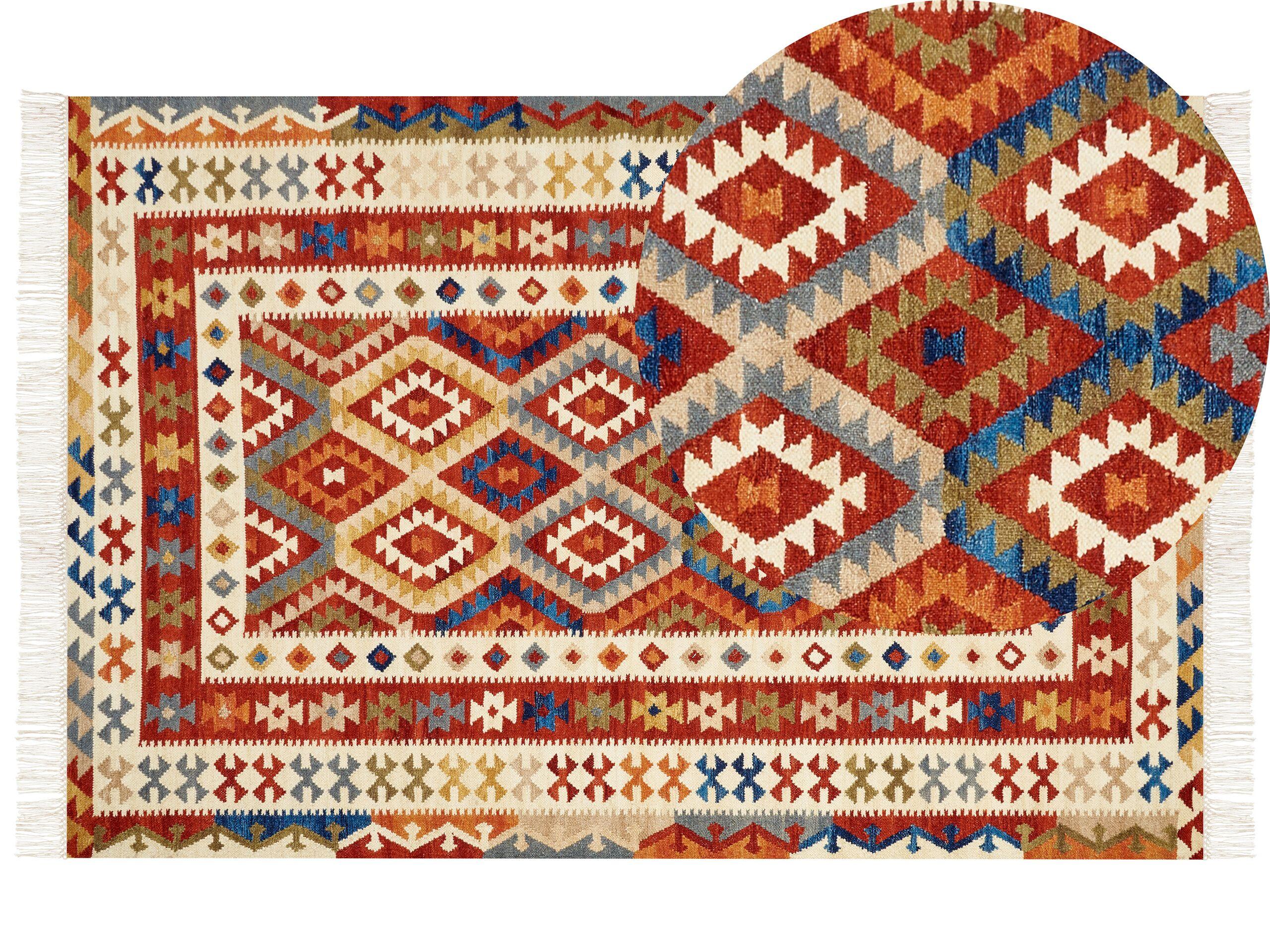 Beliani Tapis en Laine Boho OSHAKAN  