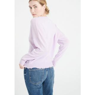 Studio Cashmere8  MIA 17 Pull col rond finitions ciselées - 100% cachemire 