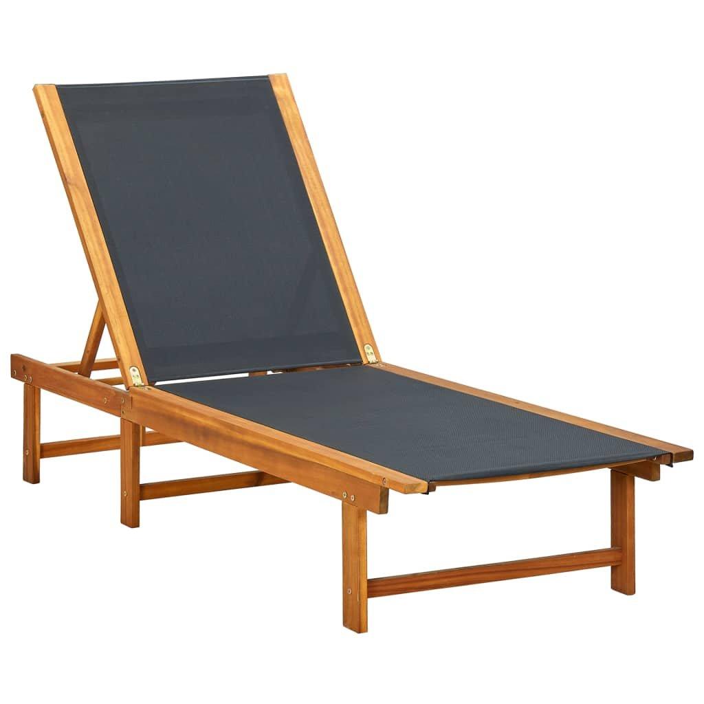 VidaXL Chaise longue bois  