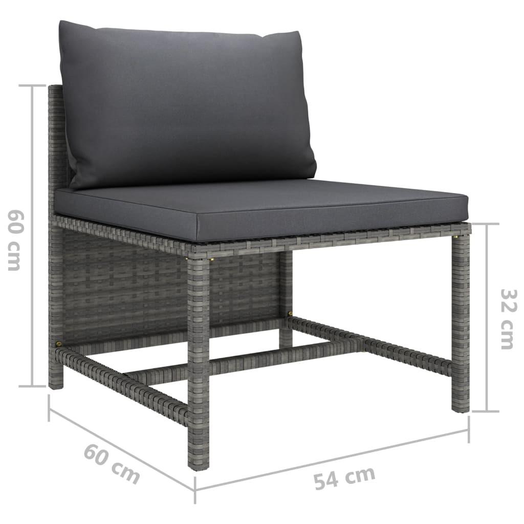 VidaXL Garten-sofa-set poly-rattan  