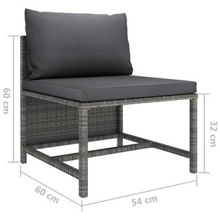 VidaXL Garten-sofa-set poly-rattan  