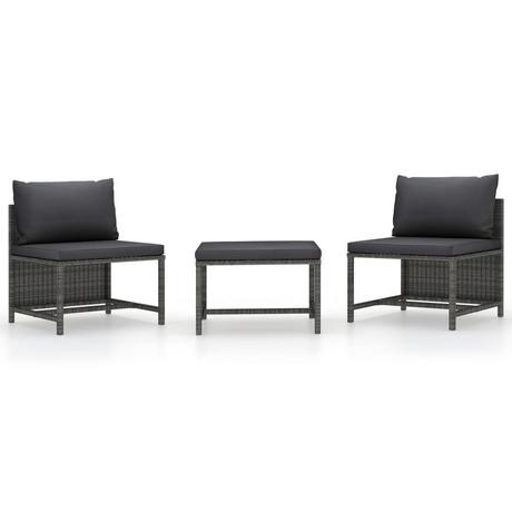 VidaXL Garten-sofa-set poly-rattan  