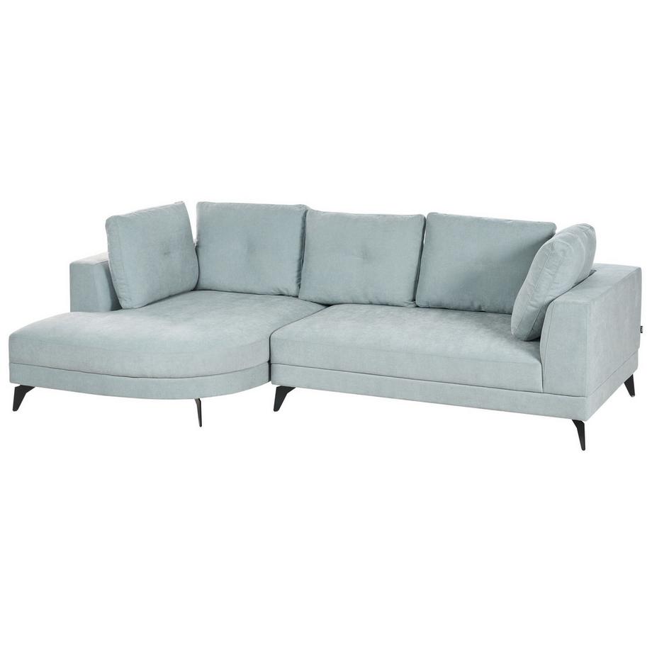 Beliani Canapé d'angle en Tissu chenille Moderne MARUM  