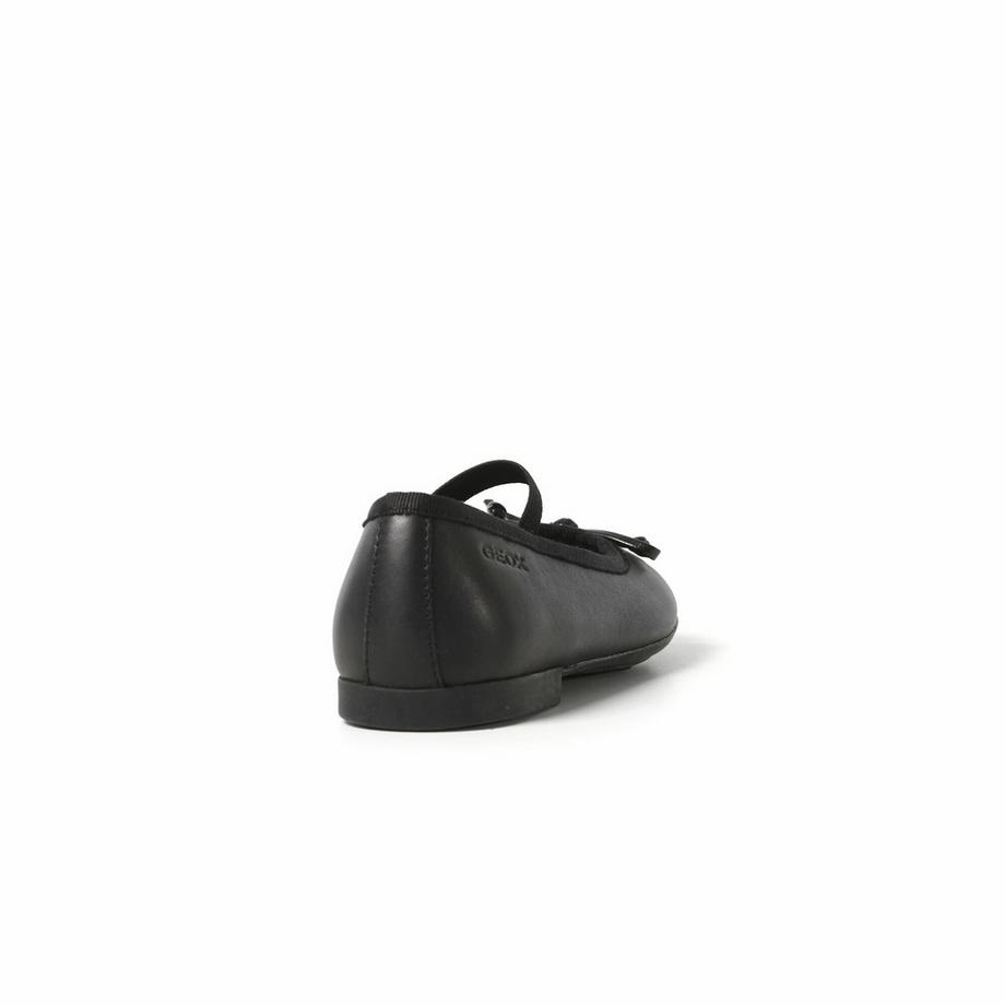 GEOX Plie Smooth Leather Ballerinas  