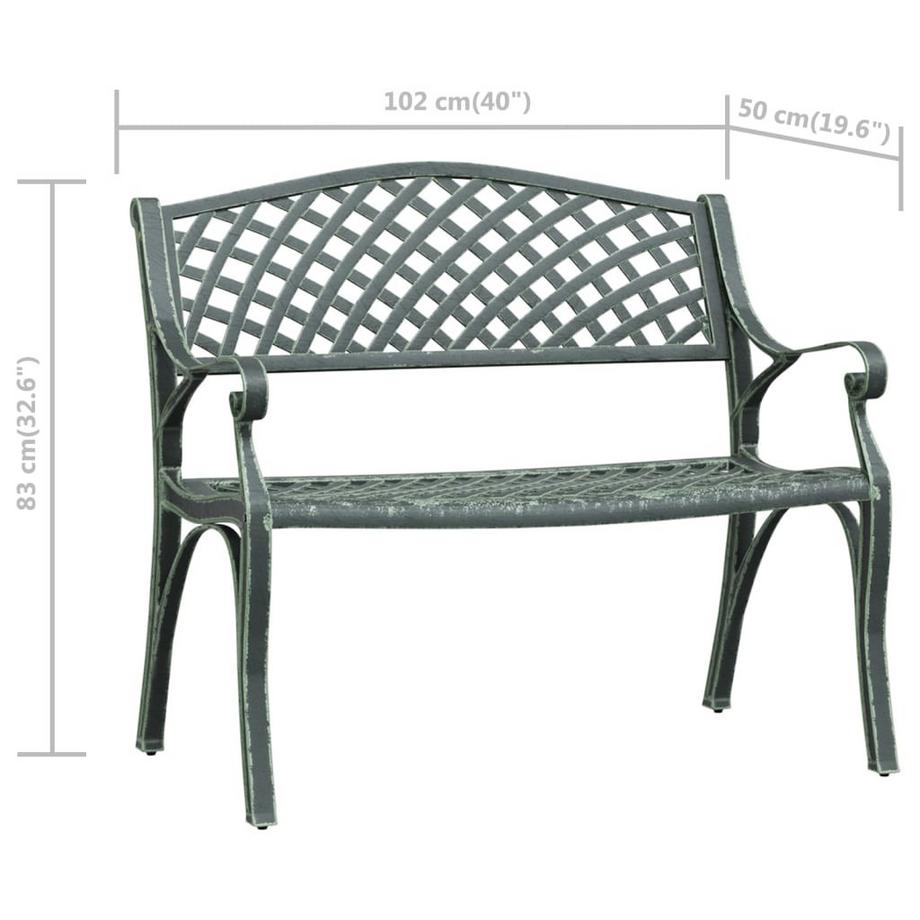 VidaXL panca da giardino Alluminio  