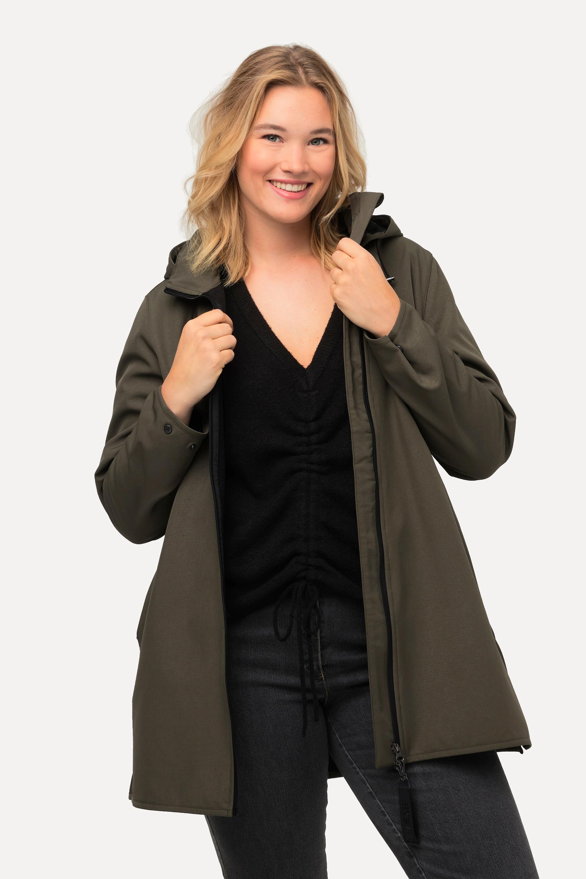 Ulla Popken  HYPRAR Softshelljacke, Fleecefutter, wasserabweisend 