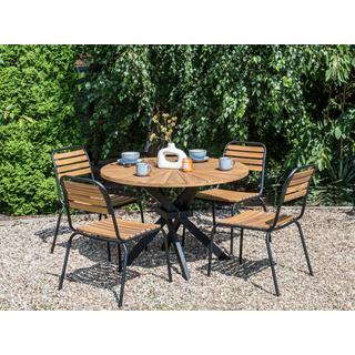 Beliani Table de salle à manger de jardin en Acacia Moderne CISSONE  