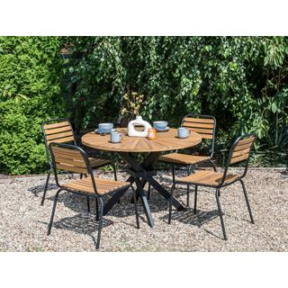 Beliani Table de jardin en Acacia Moderne CISSONE  