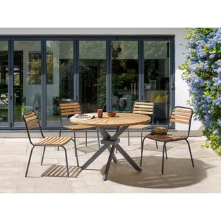 Beliani Table de jardin en Acacia Moderne CISSONE  