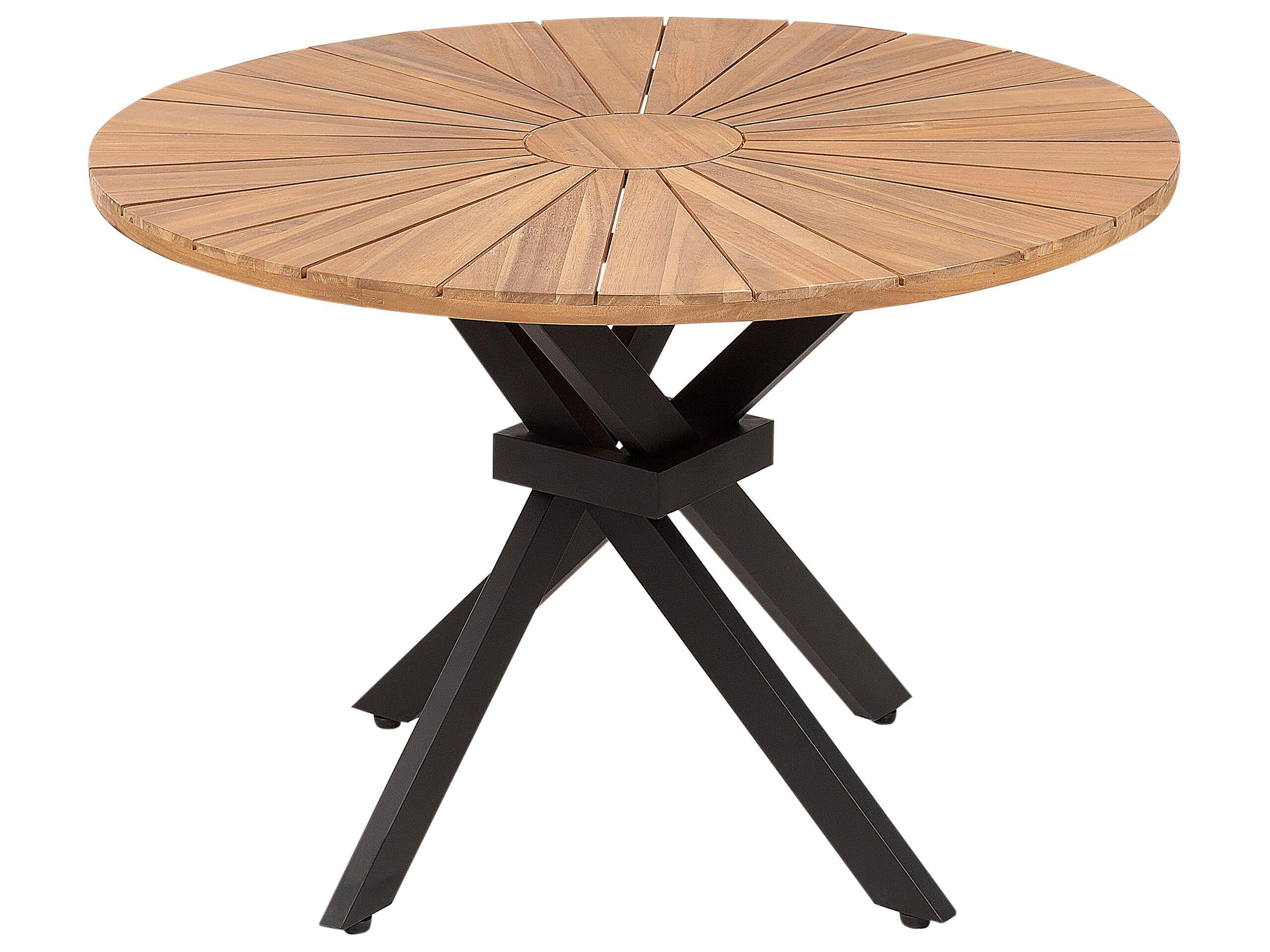 Beliani Table de jardin en Acacia Moderne CISSONE  