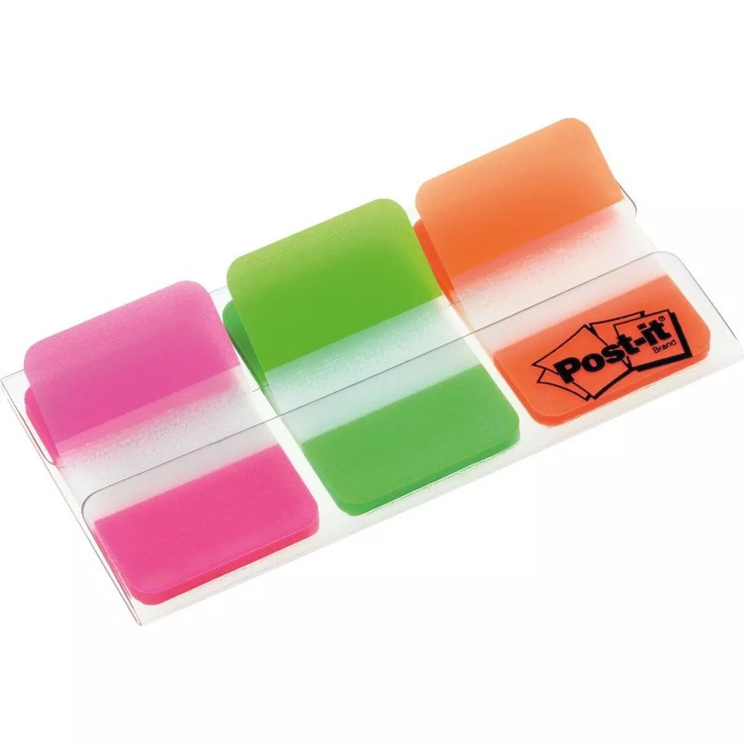 3M 7000042777 self adhesive tab 3 sheets Green, Orange, Purple