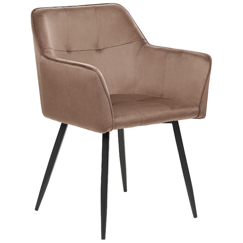 Beliani Lot de 2 chaises de salle à manger en Velours Moderne JASMIN  