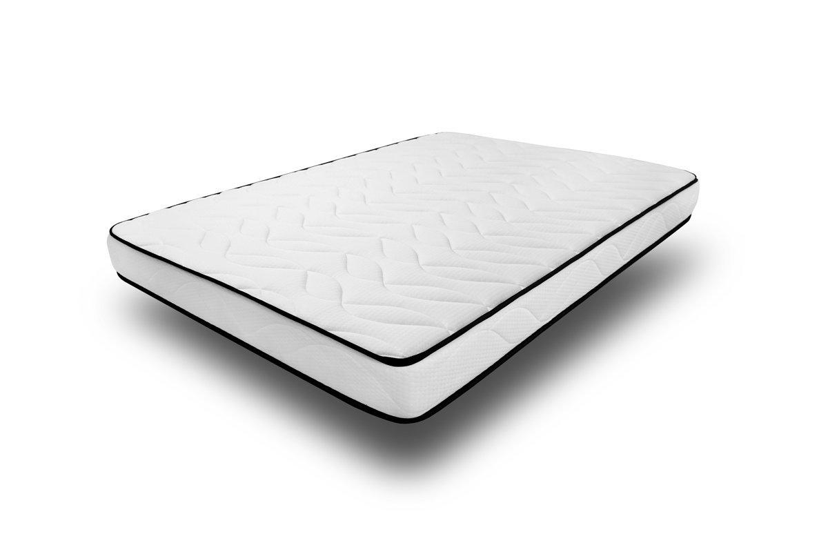 AB Matelas Materasso di comfort 140x200cm | 25 kg/m³ schiuma | 18 cm | 2 cuscini a fiocchi di memoria 50x70 cm  