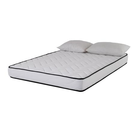 AB Matelas Matratze Comfort 140x200cm | Schaumstoff 25kgm³ | 18 cm | 2 Kissen aus Memory-Flocken 50x70cm  