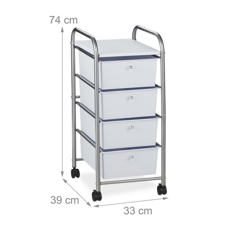B2X Carrello da bagno con 4 cassetti  
