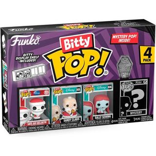 Funko  Blister 4 figurines Bitty POP Disney Nightmare Before Christmas Santa Jack 