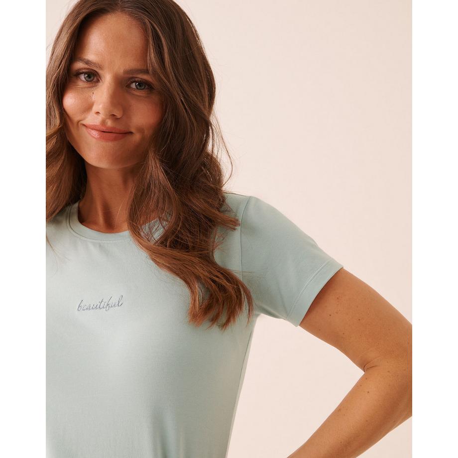 La Vie En Rose T-shirt manches courtes en coton  