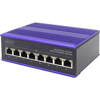 Digitus  Industrieller 5-Port Fast Ethernet Switch, unmanaged, reduntande Stromversorgung 