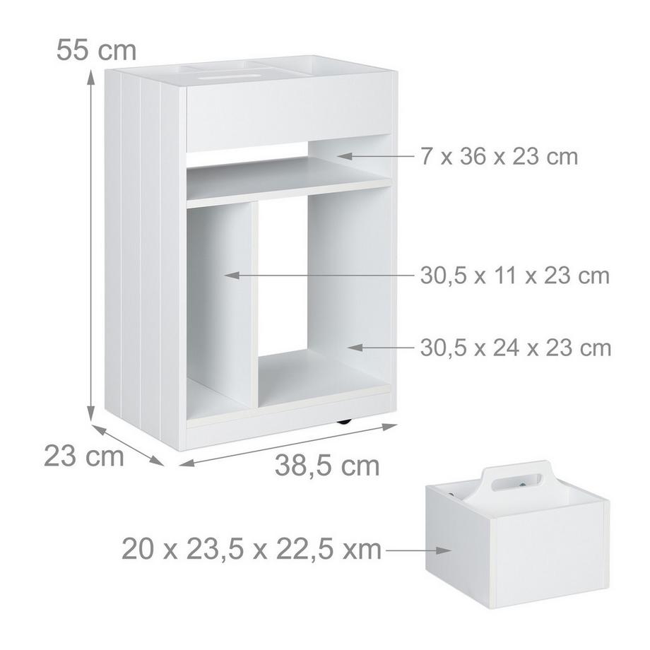 Northix Etagenwagen für Büro, Bad & Küche  