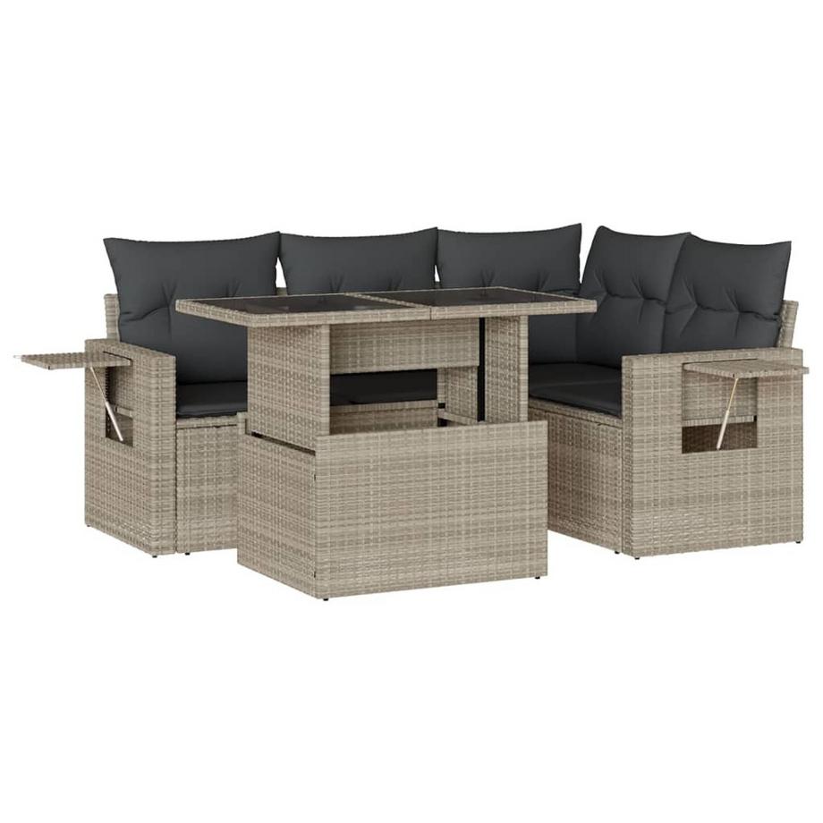 set divano da giardino Polirattan