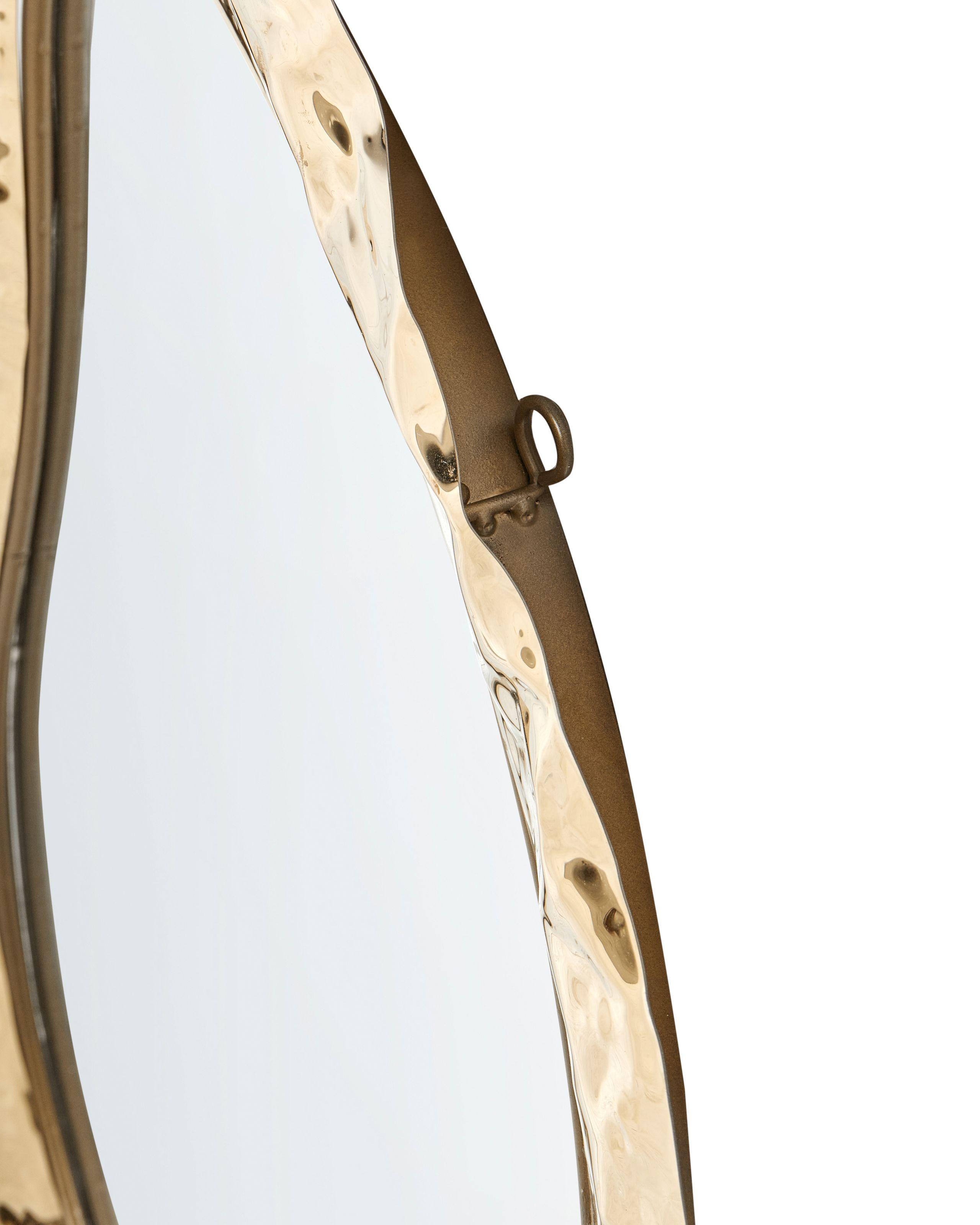 Beliani Wandspiegel aus Edelstahl Klassisch JOSSIGNY  