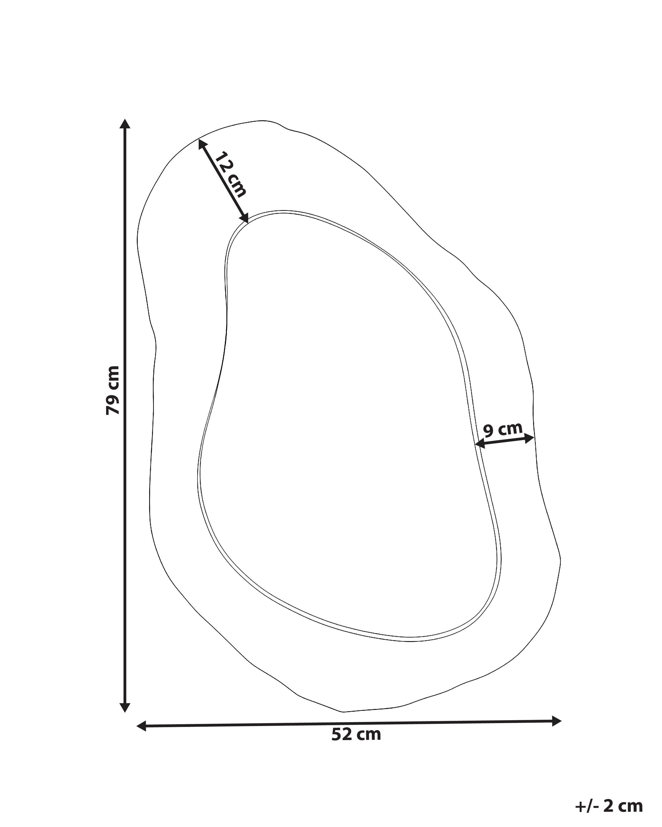 Beliani Wandspiegel aus Edelstahl Klassisch JOSSIGNY  