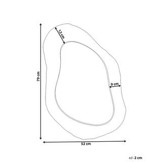 Beliani Wandspiegel aus Edelstahl Klassisch JOSSIGNY  