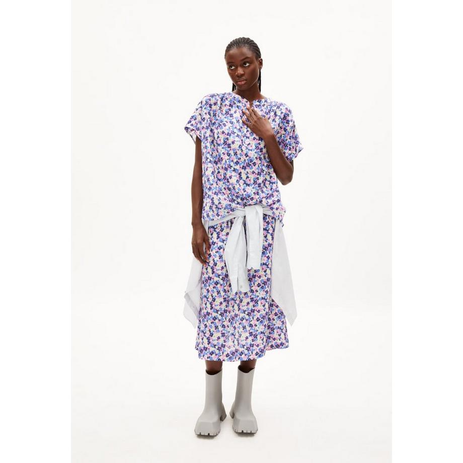 ARMEDANGELS Maaike Multi Floral Kurzarmbluse  
