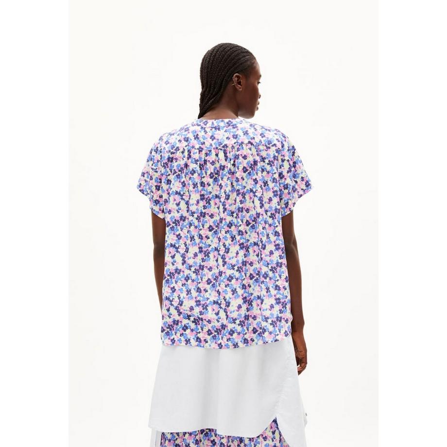 ARMEDANGELS Maaike Multi Floral Kurzarmbluse  