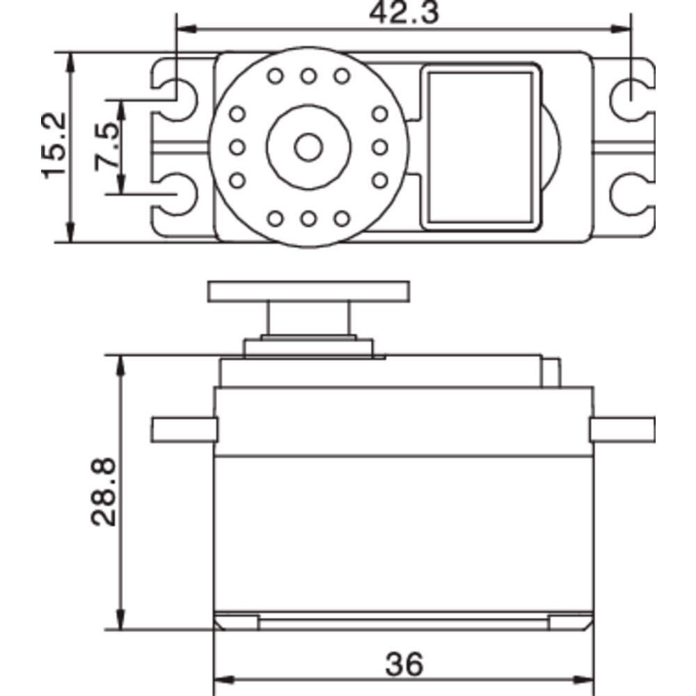 Reely  Reely Servo numérique midi S-9650 MG 