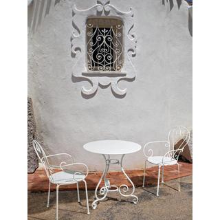 mutoni Fauteuil de jardin Etienne blanc  