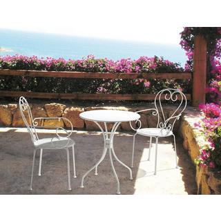 mutoni Fauteuil de jardin Etienne blanc  