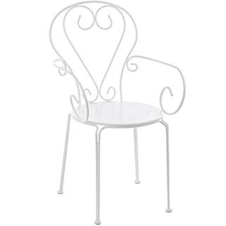 mutoni Fauteuil de jardin Etienne blanc  