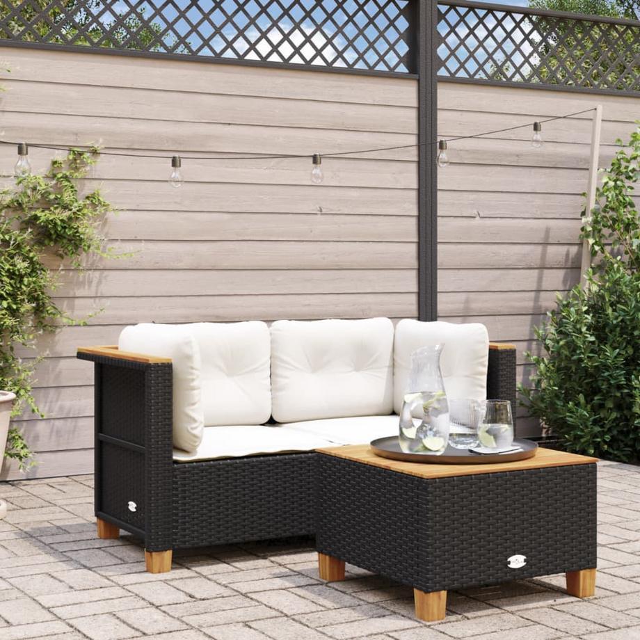 VidaXL Canapé de jardin rotin synthétique  