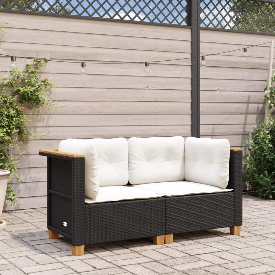 VidaXL Canapé de jardin rotin synthétique  