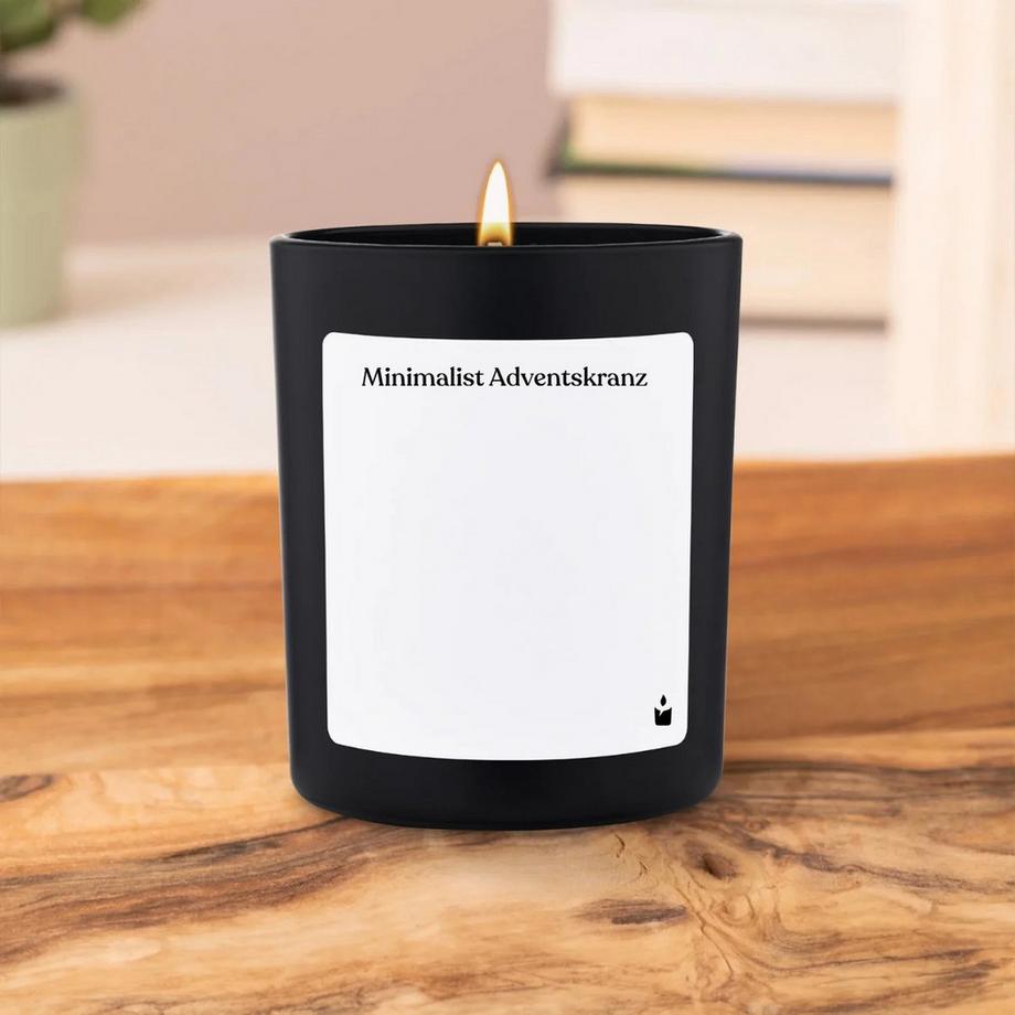 CandleHand Duftkerze Woody Minimalist Adventskranz  