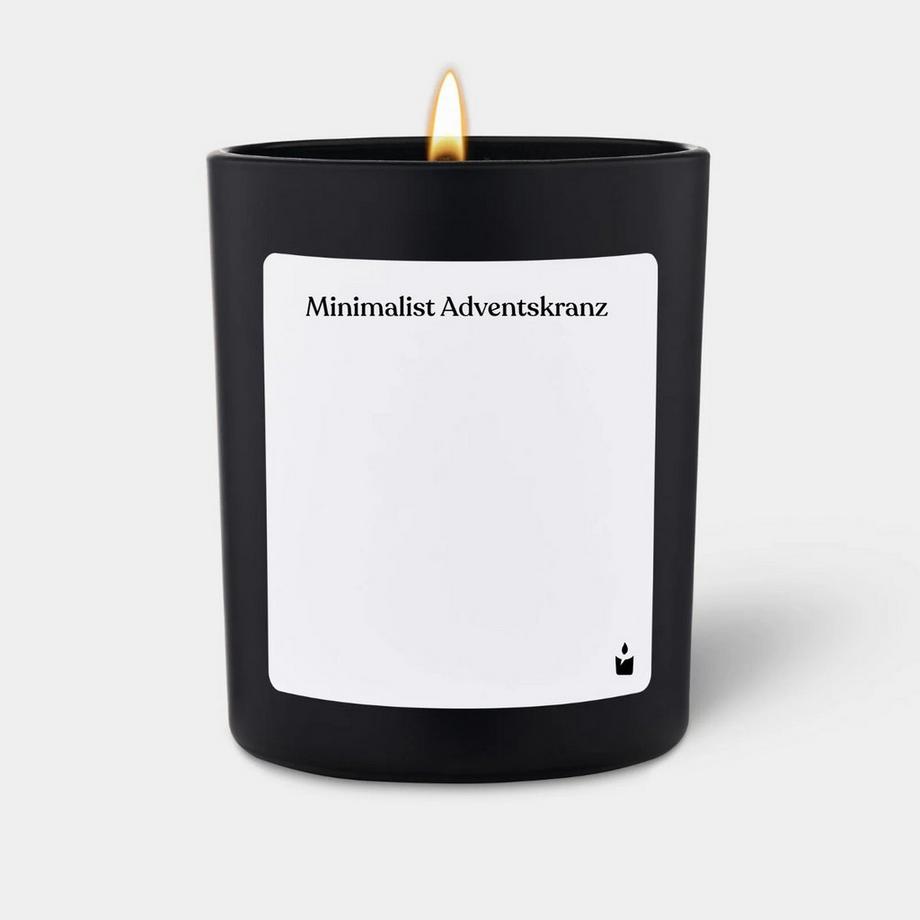 CandleHand Duftkerze Woody Minimalist Adventskranz  