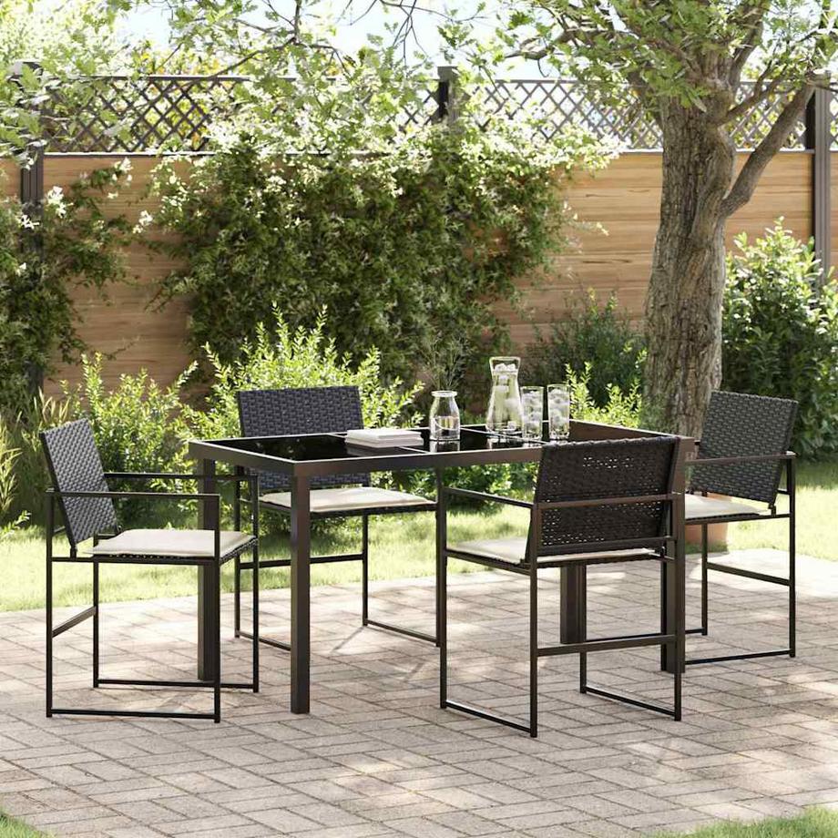 VidaXL Set da Pranzo per Giardino Polyrattan  
