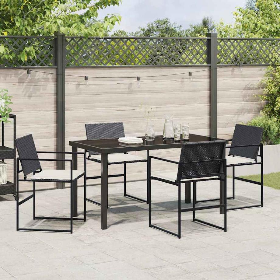 VidaXL Set da Pranzo per Giardino Polyrattan  