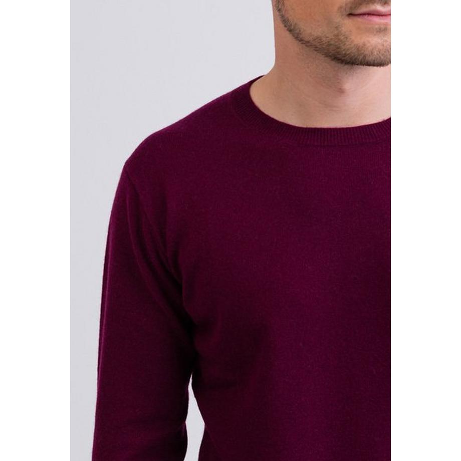 CASH-MERE.CH Pull col rond en cachemire  