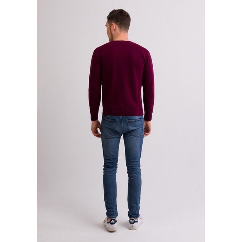 CASH-MERE.CH Pull col rond en cachemire  