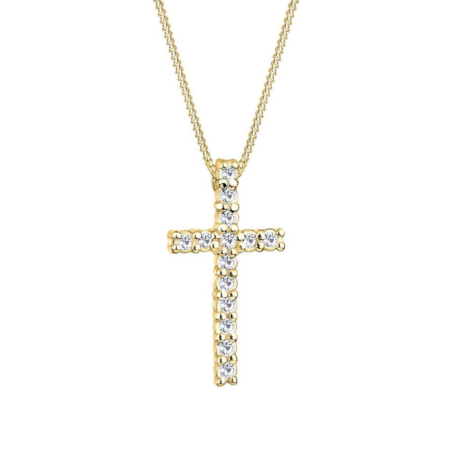 Halskette Kreuz Religion Mit Kristallen