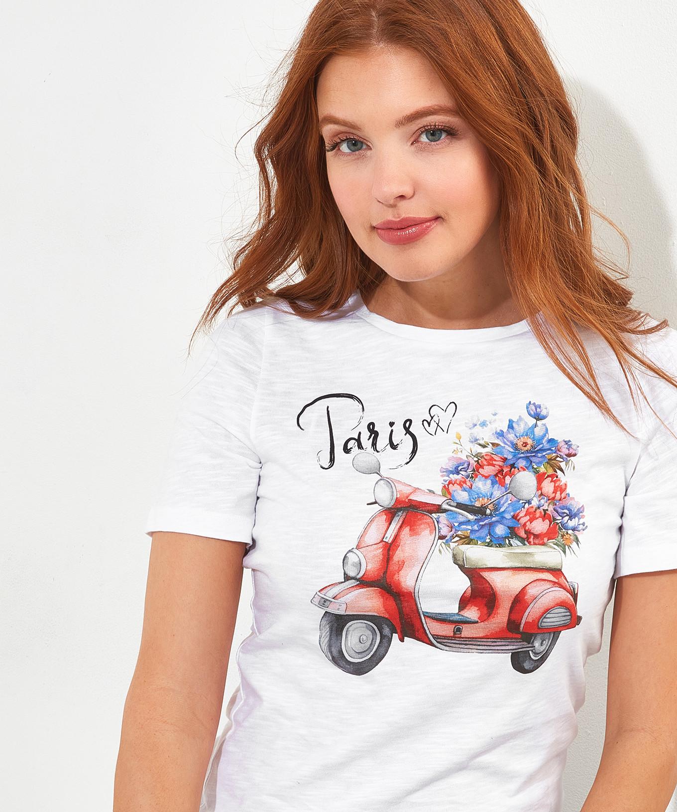 Joe Browns  T-Shirt Graphique Floral Vespa 