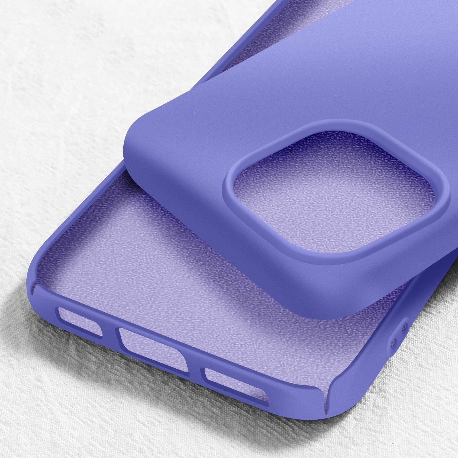 Avizar  Coque iPhone 15 Pro Max, Mat Doux Violet 