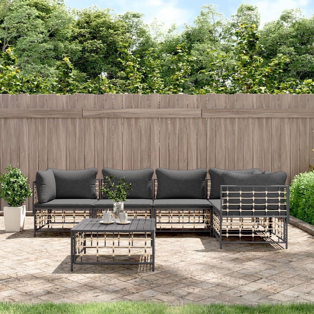 VidaXL Garten lounge set poly-rattan  