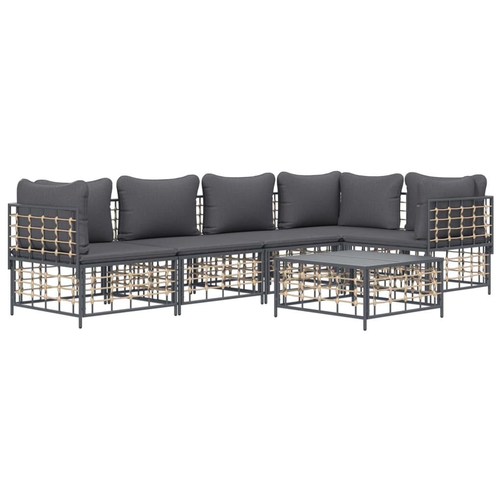 VidaXL Garten lounge set poly-rattan  